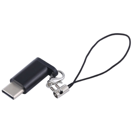 Mini Portable USB to Type-C & USB-C Converter Adapter with OTG(Black) by buy2fix