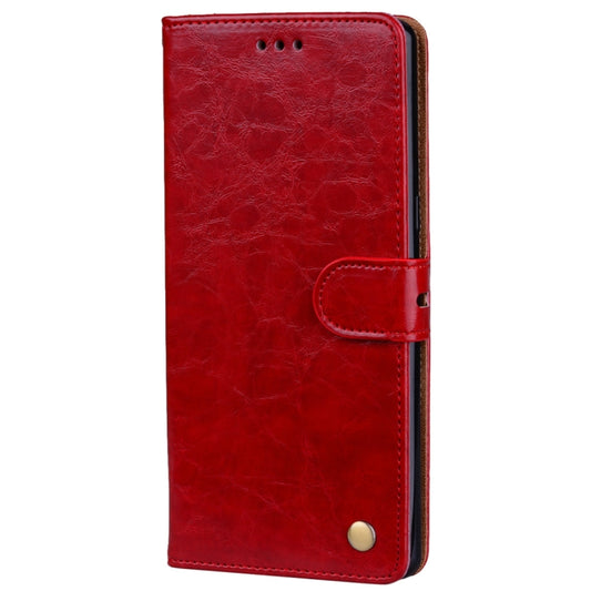 For Samsung Galaxy Note 8 Business Style Oil Wax Texture Horizontal Flip Leather Case with Holder & Card Slots & Wallet(Red) by buy2fix