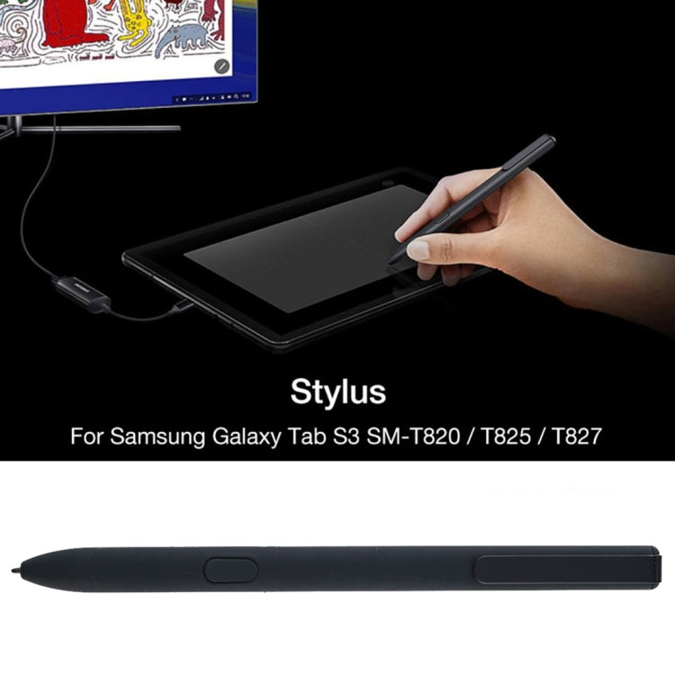 High Sensitive Touch Screen Stylus Pen for Galaxy Tab S3 9.7inch T825(Black) by buy2fix