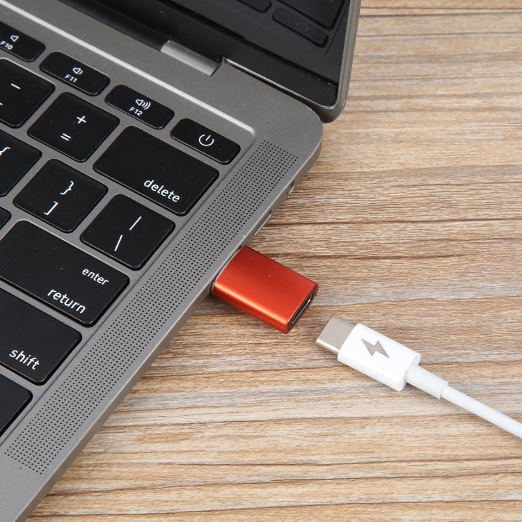 3 PCS USB-C / Type-C Female to USB 3.0 Male Aluminum Alloy Adapter, Support Charging & Transmission Data(Red) by buy2fix