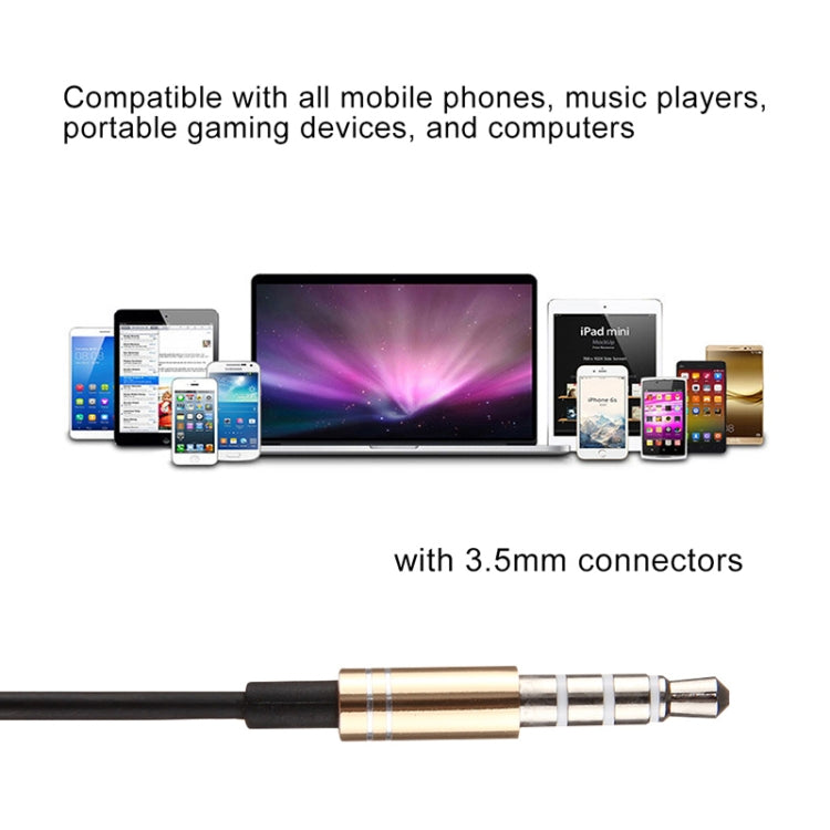 Black Wire Body 3.5mm In-Ear Earphone with Line Control & Mic for iPhone, Galaxy, Huawei, Xiaomi, LG, HTC and Other Smart Phones(Silver) by buy2fix