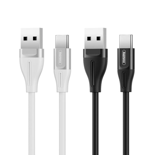 REMAX RC-075a 1m 2.1A USB to USB-C / Type-C Jell Data Cable (White) by REMAX