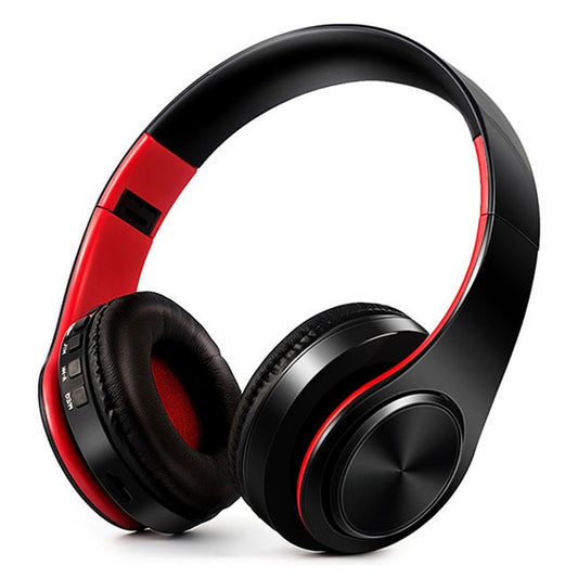 LPT660 Wireless Folding Sports Stereo Music Bluetooth Phones Earphones Support TF Card (Red) by buy2fix