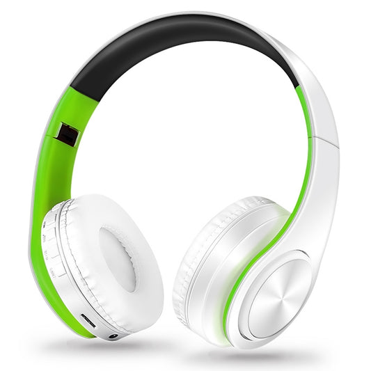 LPT660 Wireless Folding Sports Stereo Music Bluetooth Phones Earphones Support TF Card (Green) by buy2fix