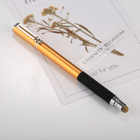 Universal 2 in 1 Multifunction Round Thin Tip Capacitive Touch Screen Stylus Pen, For iPhone, iPad, Samsung, and Other Capacitive Touch Screen Smartphones or Tablet PC(Gold) by buy2fix