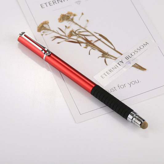 Universal 2 in 1 Multifunction Round Thin Tip Capacitive Touch Screen Stylus Pen, For iPhone, iPad, Samsung, and Other Capacitive Touch Screen Smartphones or Tablet PC(Red) by buy2fix