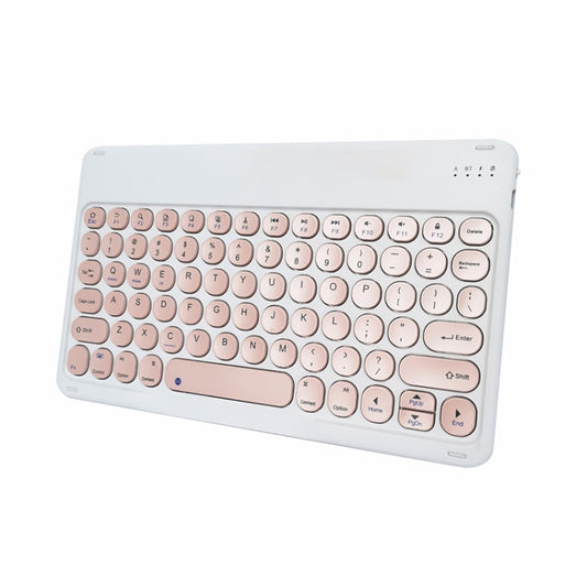 X3 10 inch Universal Tablet Round Keycap Wireless Bluetooth Keyboard (Pink) by buy2fix