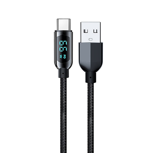 Mutural Li-CC003 1.2m 66W Digital Display USB to Type-C Charging Data Cable by Mutural