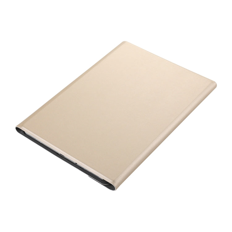 A830 Ultra-thin Detachable Bluetooth Keyboard Leather Tablet Case for Galaxy Tab S4 10.5 T830 / T835, with Holder(Gold) by buy2fix