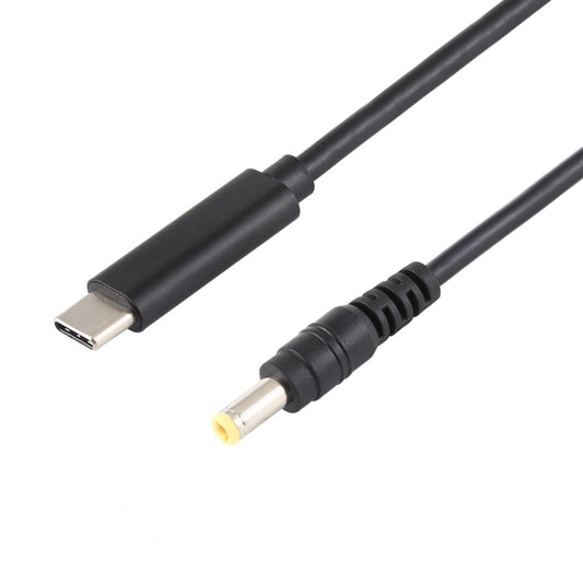 USB-C / Type-C to 5.5 x 2.5mm Laptop Power Charging Cable, Cable Length: about 1.5m(Black) by buy2fix