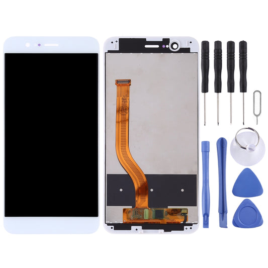 OEM LCD Screen for Huawei Honor V9 Digitizer Full Assembly with Frame (White) by buy2fix