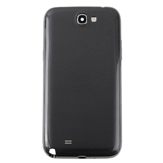 For Galaxy Note II / N7100 Middle Frame Bezel + Battery Back Cover (Black) - Back Cover by buy2fix | Online Shopping UK | buy2fix