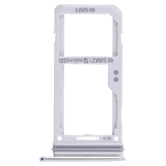 For Galaxy S8 / S8+ 2 SIM Card Tray / Micro SD Card Tray (Silver) - Card Tray by buy2fix | Online Shopping UK | buy2fix