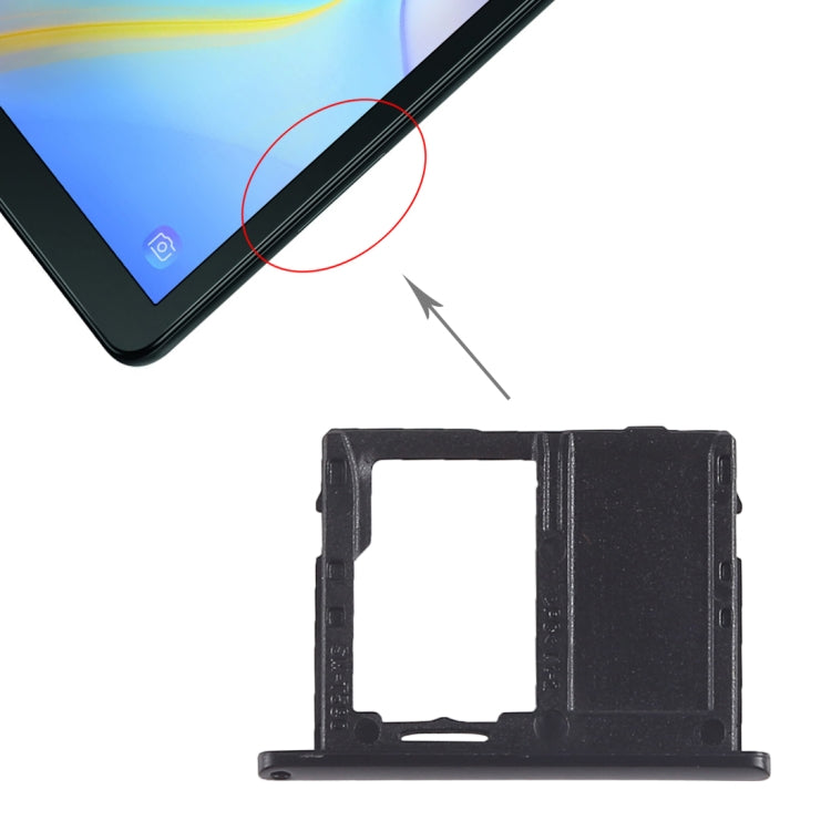 For Galaxy Tab A 10.5 inch T590 (WIFI Version) Micro SD Card Tray (Black) - Card Tray by buy2fix | Online Shopping UK | buy2fix