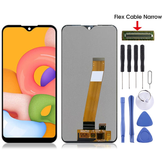 For Galaxy A01 SM-A015F Original PLS TFT LCD Screen with Digitizer Full Assembly (Flex Cable Narrow) (Black) - LCD Screen by buy2fix | Online Shopping UK | buy2fix