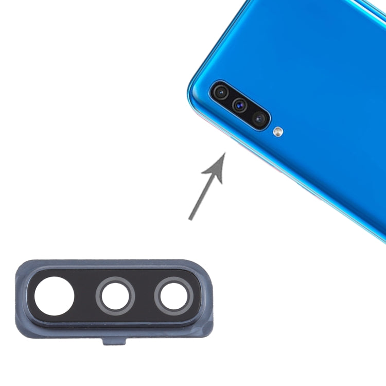 For Samsung Galaxy A50 10pcs Camera Lens Cover (Black) - Camera Series by buy2fix | Online Shopping UK | buy2fix