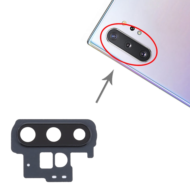 For Samsung Galaxy Note10+ 10pcs Camera Lens Cover (Black) - Camera Series by buy2fix | Online Shopping UK | buy2fix