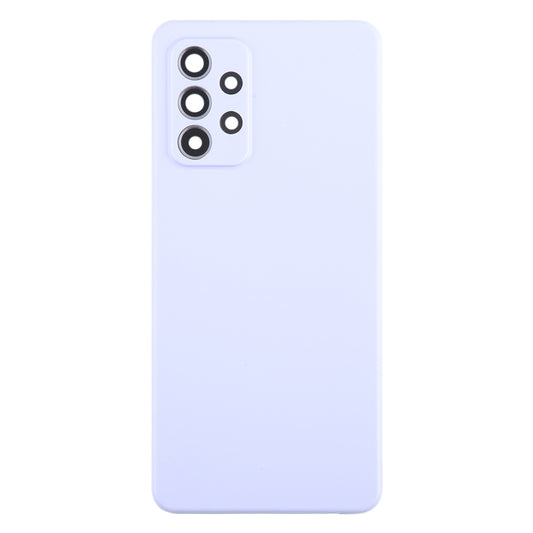 For Samsung Galaxy A52 5G / A52 4G Battery Back Cover with Camera Lens Cover(Purple) - Back Cover by buy2fix | Online Shopping UK | buy2fix