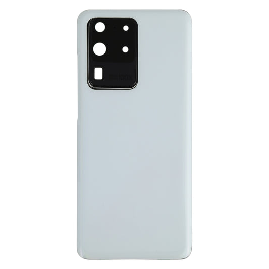 For Samsung Galaxy S20 Ultra Battery Back Cover with Camera Lens Cover (White) - Back Cover by buy2fix | Online Shopping UK | buy2fix