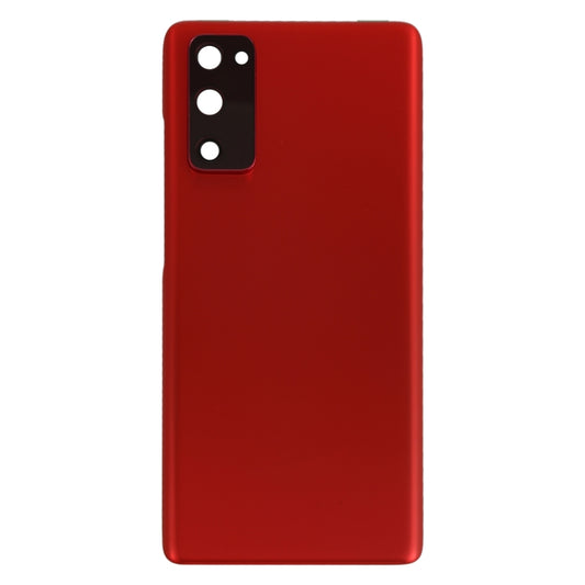 For Samsung Galaxy S20 FE Battery Back Cover with Camera Lens Cover (Red) - Back Cover by buy2fix | Online Shopping UK | buy2fix