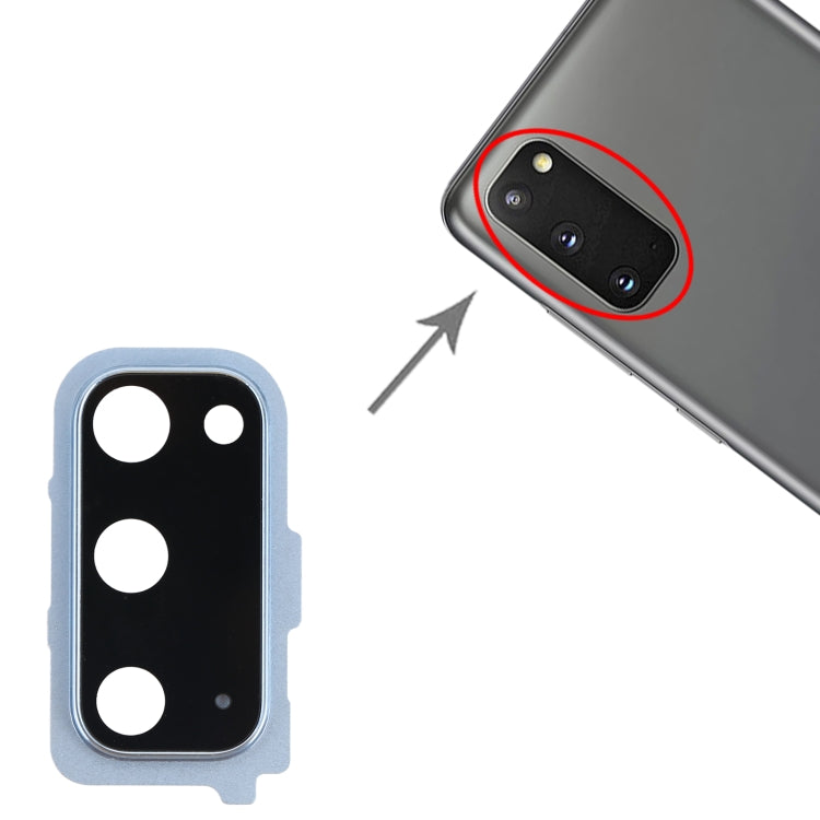 For Samsung Galaxy S20 Camera Lens Cover (Blue) - Camera Series by buy2fix | Online Shopping UK | buy2fix