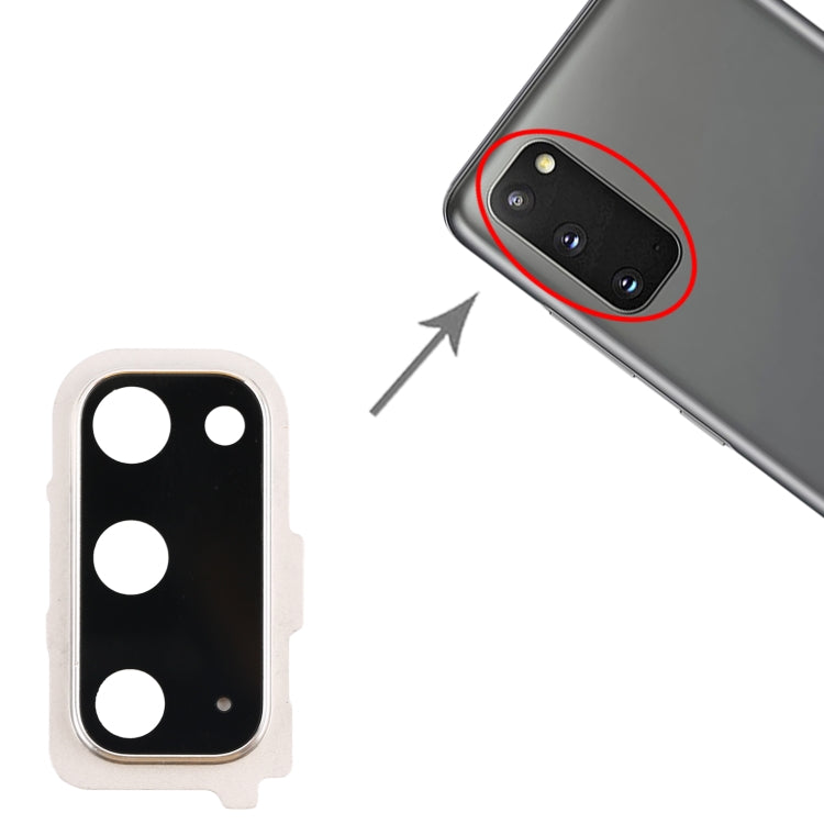 For Samsung Galaxy S20 Camera Lens Cover (Silver) - Camera Series by buy2fix | Online Shopping UK | buy2fix