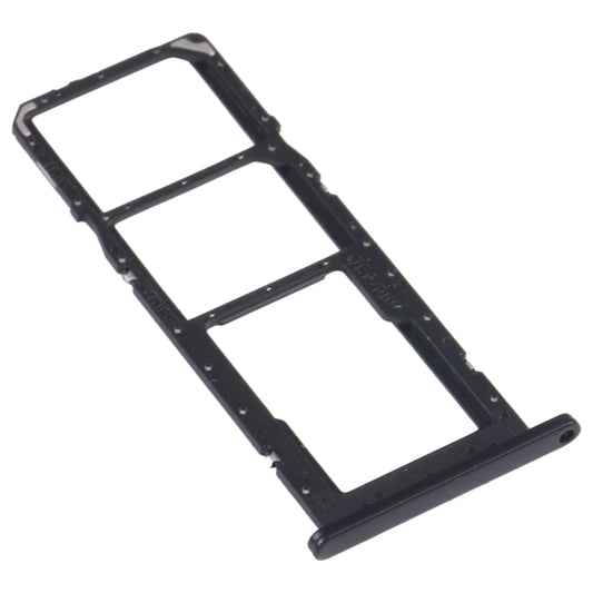 For Samsung Galaxy A02s SM-A025 SIM Card Tray + SIM Card Tray + Micro SD Card Tray (Black) - Card Tray by buy2fix | Online Shopping UK | buy2fix