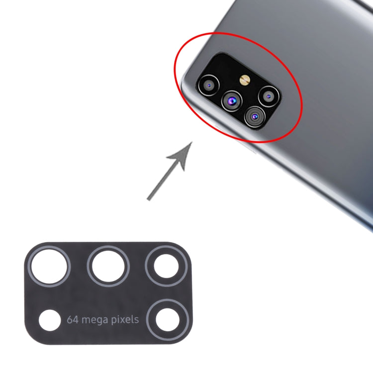 For Samsung Galaxy M31s SM-M317 10pcs Back Camera Lens - Camera Series by buy2fix | Online Shopping UK | buy2fix