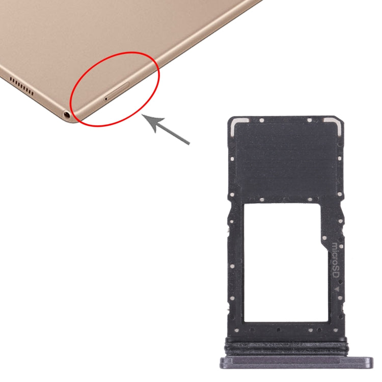 For Samsung Galaxy Tab A7 10.4 (2020) SM-T505 Micro SD Card Tray (Black) - Card Tray by buy2fix | Online Shopping UK | buy2fix