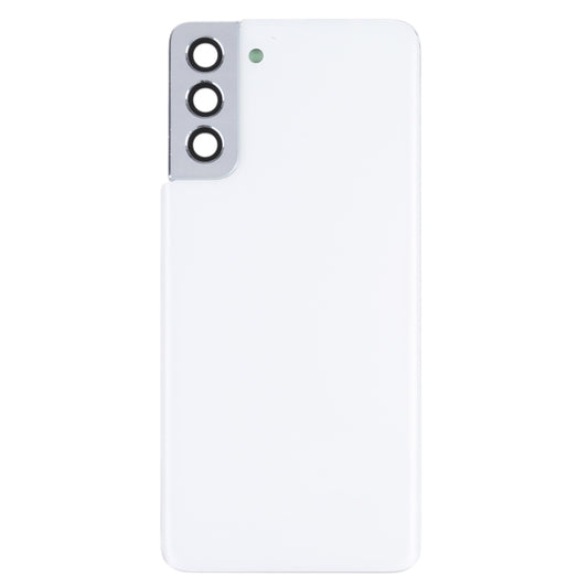For Samsung Galaxy S21+ 5G Battery Back Cover with Camera Lens Cover (White) - Back Cover by buy2fix | Online Shopping UK | buy2fix