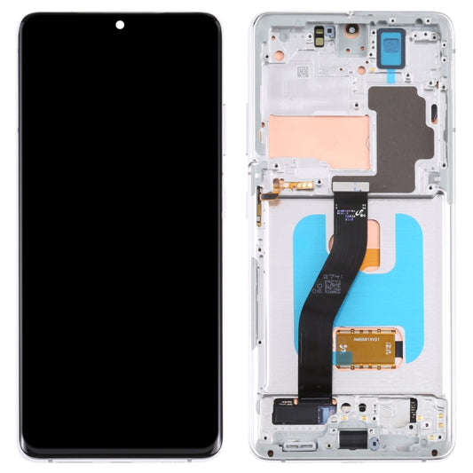 Original Super AMOLED LCD Screen For Samsung Galaxy S21 Ultra 5G SM-G998B Digitizer Full Assembly with Frame (Silver) - LCD Screen by buy2fix | Online Shopping UK | buy2fix