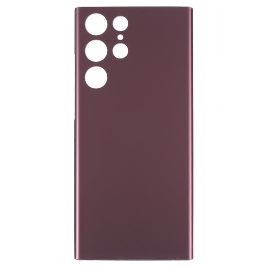 For Samsung Galaxy S22 Ultra Battery Back Cover (Dark Red) - by buy2fix | Online Shopping UK | buy2fix