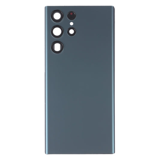 For Samsung Galaxy S22 Ultra 5G SM-S908B Battery Back Cover with Camera Lens Cover (Green) - by buy2fix | Online Shopping UK | buy2fix