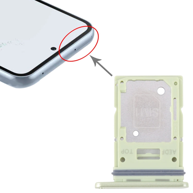 For Samsung Galaxy A54 SM-A546 Original SIM Card Tray + Micro SD Card Tray (Green) - Card Tray by buy2fix | Online Shopping UK | buy2fix