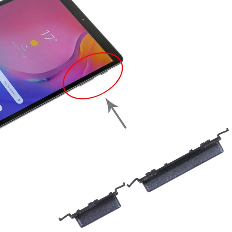 For Samsung Galaxy Tab A 10.1 2019 SM-T510 Original Power Button + Volume Button Control Button (Black) - by buy2fix | Online Shopping UK | buy2fix