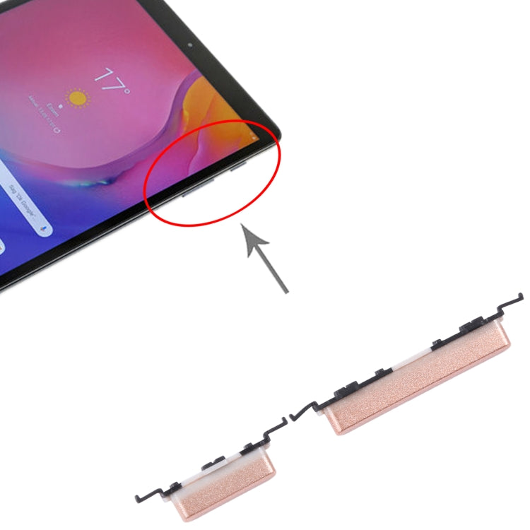 For Samsung Galaxy Tab A 10.1 2019 SM-T510 Original Power Button + Volume Button Control Button (Gold) - by buy2fix | Online Shopping UK | buy2fix