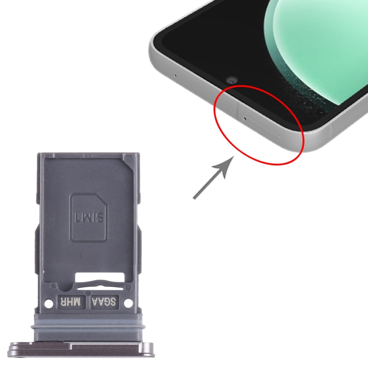 For Samsung Galaxy S23 FE SM-S711B Original SIM Card Tray (Grey) - by buy2fix | Online Shopping UK | buy2fix