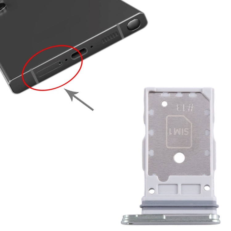 For Samsung Galaxy S24 / S24+ 5G Original SIM + SIM Card Tray (Green) - by buy2fix | Online Shopping UK | buy2fix