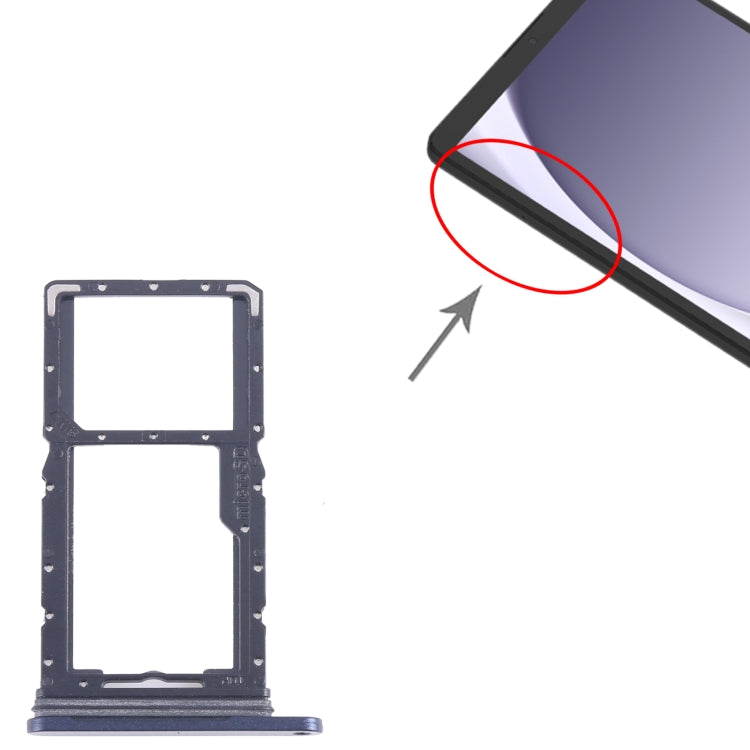 For Samsung Galaxy Tab A9 SM-X115 Original SIM + Micro SD Card Tray (Blue) - Card Tray by buy2fix | Online Shopping UK | buy2fix