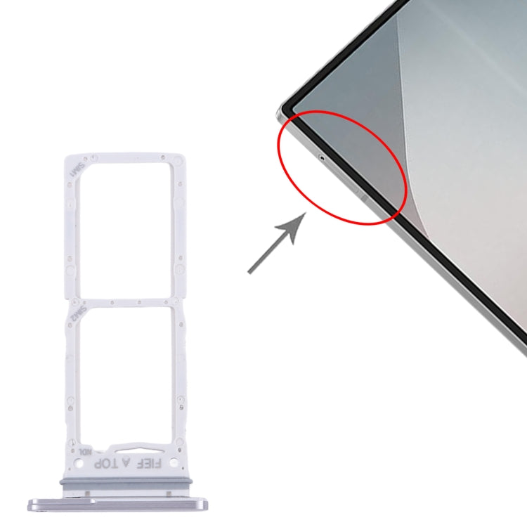 For Samsung Galaxy Z Fold6 SM-F956B Original SIM Card Tray + SIM Card Tray (Silver) - Card Tray by buy2fix | Online Shopping UK | buy2fix