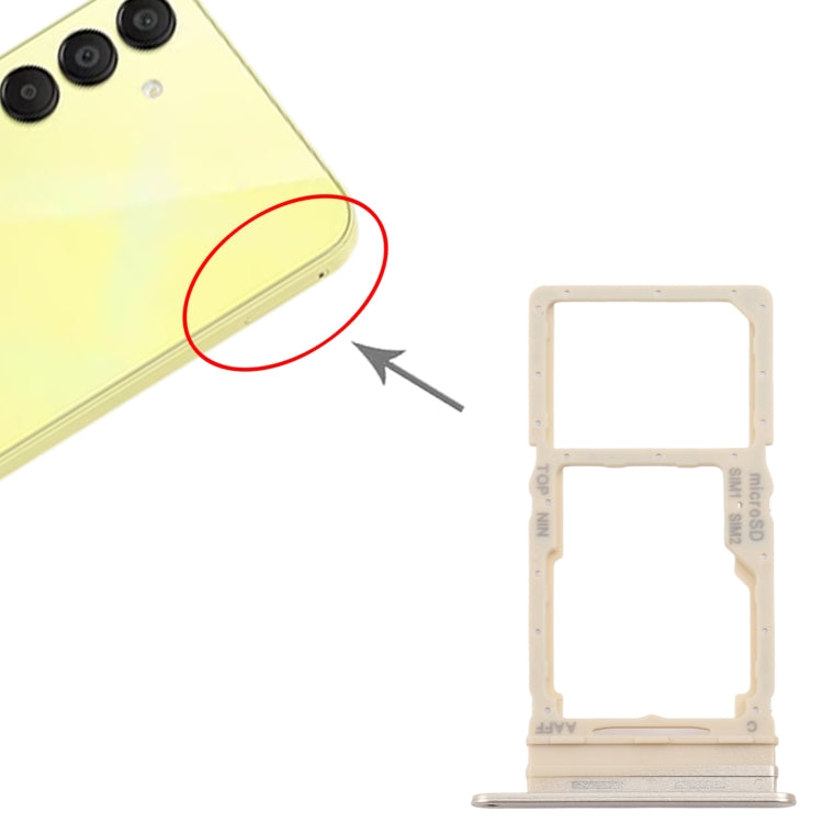 For Samsung Galaxy A16 5G SM-A166B Original SIM + SIM / Micro SD Card Tray (Gold) - Card Tray by buy2fix | Online Shopping UK | buy2fix