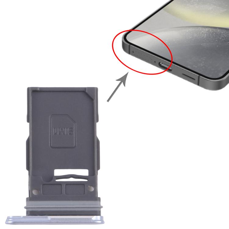 For Samsung Galaxy S25 / S25+ SM-S931B/S936B Original SIM Card Tray (Silver) - by buy2fix | Online Shopping UK | buy2fix