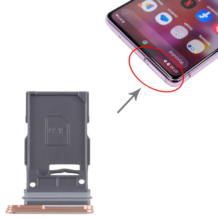 For Samsung Galaxy S24+ SM-S926B Original SIM Card Tray (Orange) - by buy2fix | Online Shopping UK | buy2fix