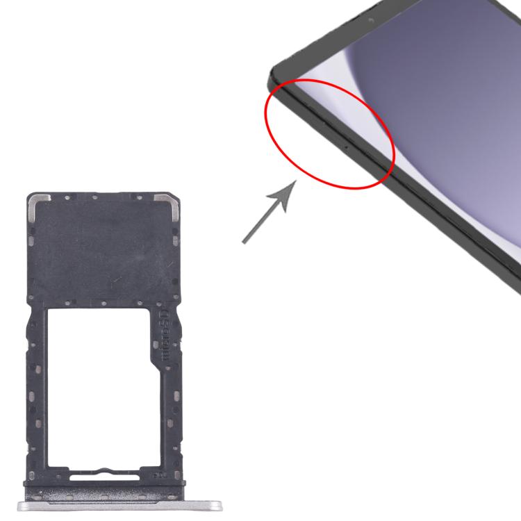 For Samsung Galaxy Tab A9 SM-X110 Micro SD Card Tray (Silver) - Card Tray by buy2fix | Online Shopping UK | buy2fix