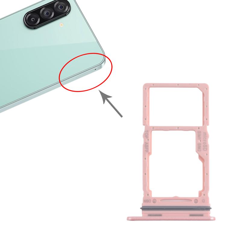 For Samsung Galaxy A26 SM-A266B Original SIM + SIM / Micro SD Card Tray (Pink) - Card Tray by buy2fix | Online Shopping UK | buy2fix