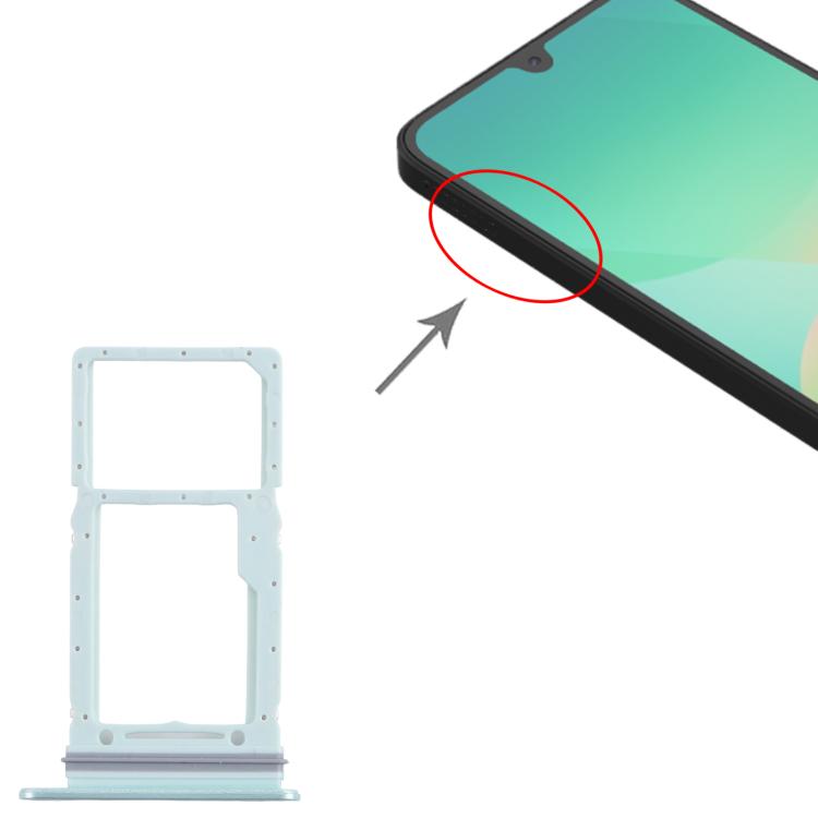 For Samsung Galaxy A26 SM-A266U Original SIM + Micro SD Card Tray (Green) - Card Tray by buy2fix | Online Shopping UK | buy2fix