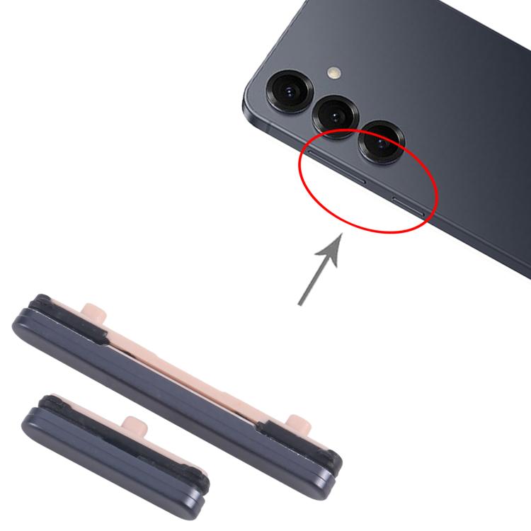 For Samsung Galaxy S25 SM-S931B 10pcs Power Button and Volume Control Button (Black) - by buy2fix | Online Shopping UK | buy2fix
