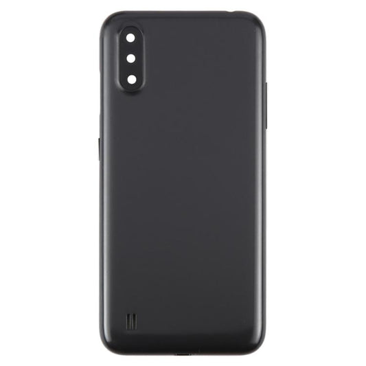 For Samsung Galaxy A01 SM-A015F Back Cover with Camera Lens Cover(Gray) - Back Cover by buy2fix | Online Shopping UK | buy2fix