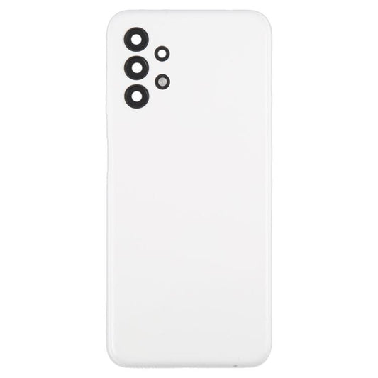 For Samsung Galaxy A13 SM-A135F Back Cover with Camera Lens Cover(White) - Back Cover by buy2fix | Online Shopping UK | buy2fix