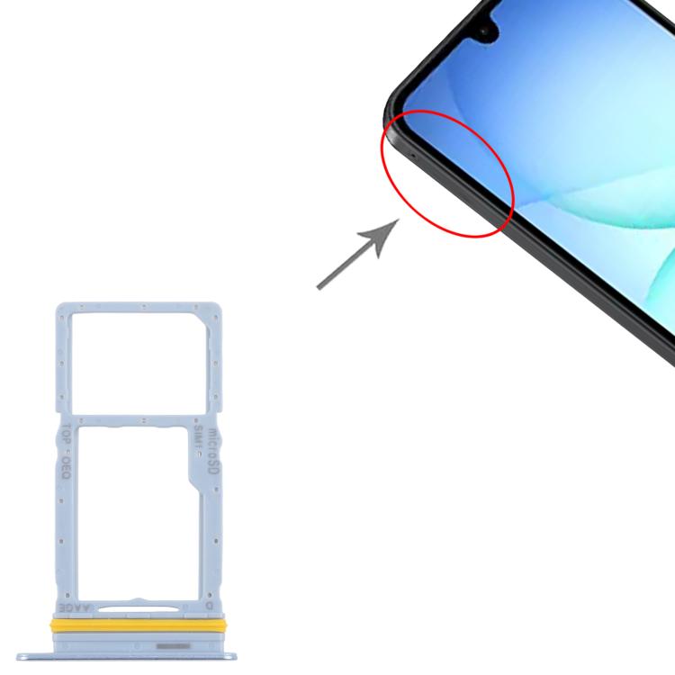 For Samsung Galaxy A17 4G SM-A175U Original SIM + Micro SD Card Tray (Blue) - Card Tray by buy2fix | Online Shopping UK | buy2fix